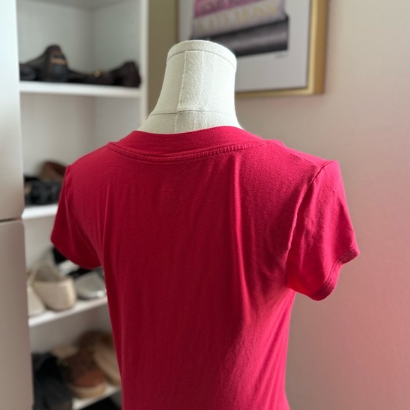 Y2K 2000’s Vintage Mossimo Red Short Sleeve Blouse T-Shirt Size Small - Picture 8 of 8